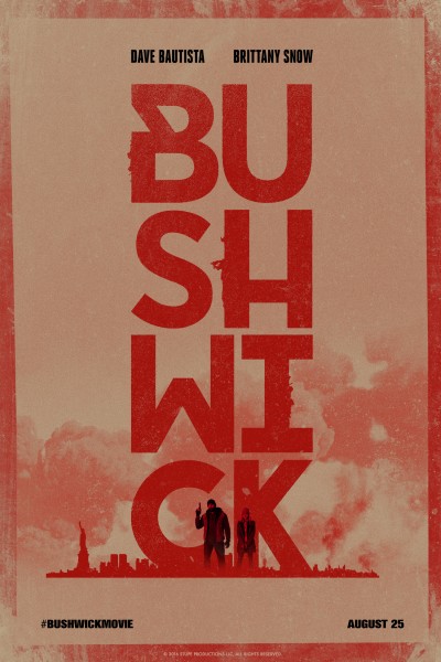 Dave Bautista and Brittany Snow's Bushwick poster