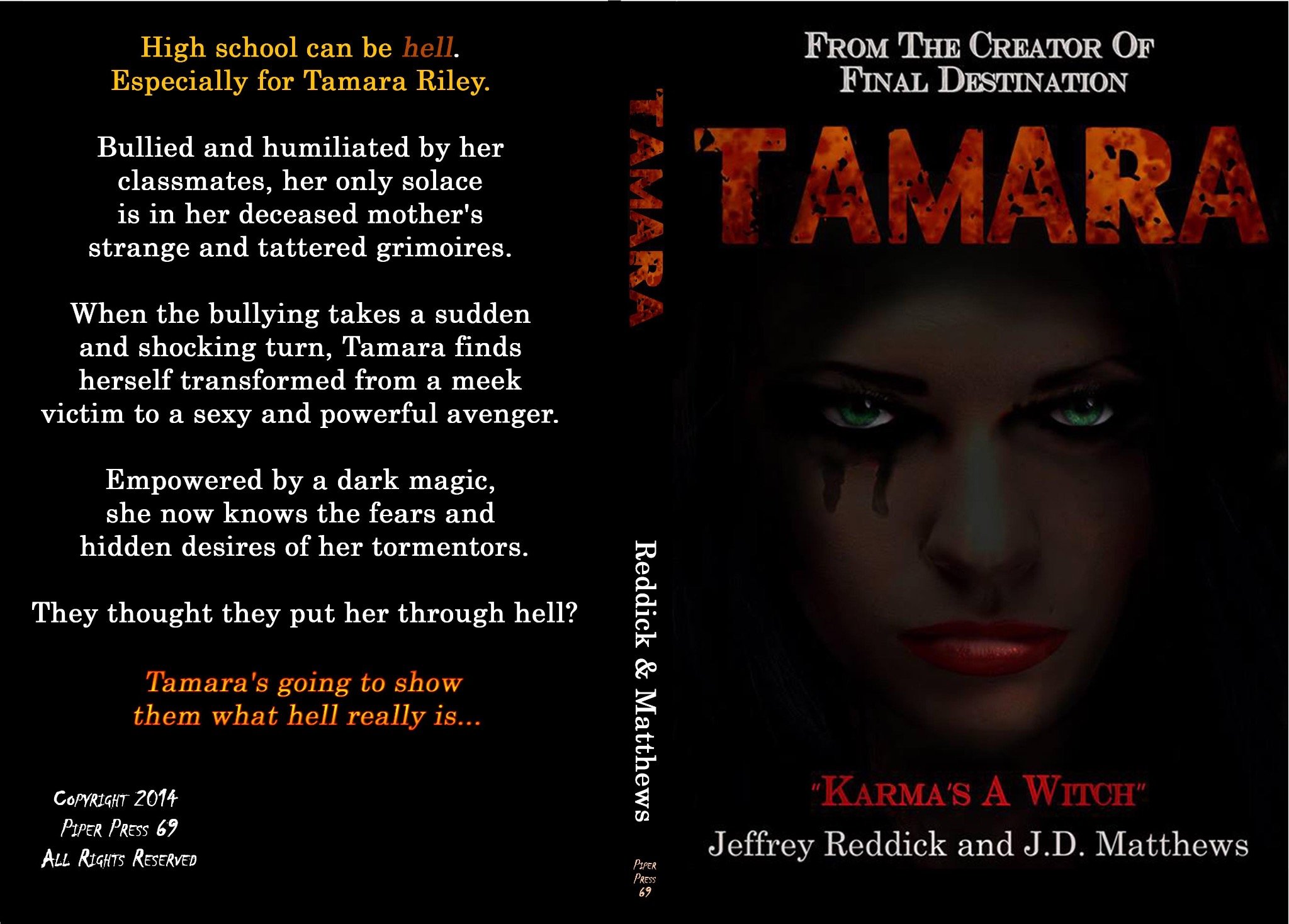 Exclusive Glimpse at the Cover for Jeffrey Reddick and J.D. Matthews' Novel Tamara Shows Karma's a Witch