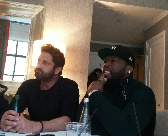 Gerard Butler and 50 Cent