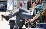 Hugh Jackman as Logan on X-men Days of Future Past