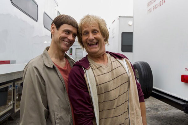 Jim Carrey & Jeff Daniels on the Set of "Dumb and Dumber To"