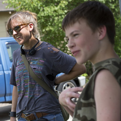 Kat Candler & Josh Wiggins on the Set of Hellion