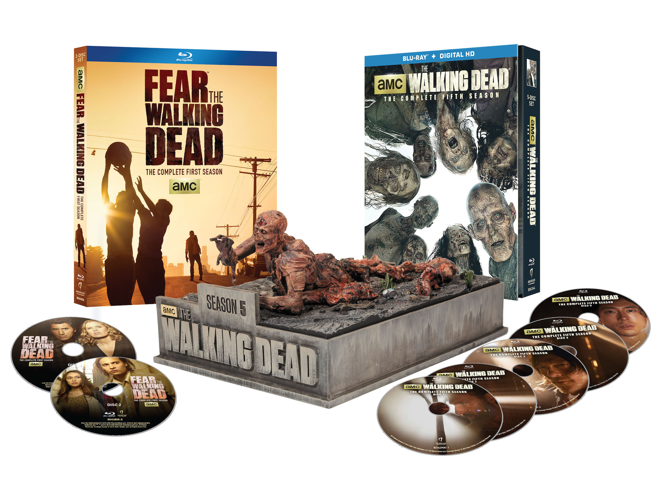 The Walking Dead and Fear the Walking Dead Limited Edition Home Release Sets