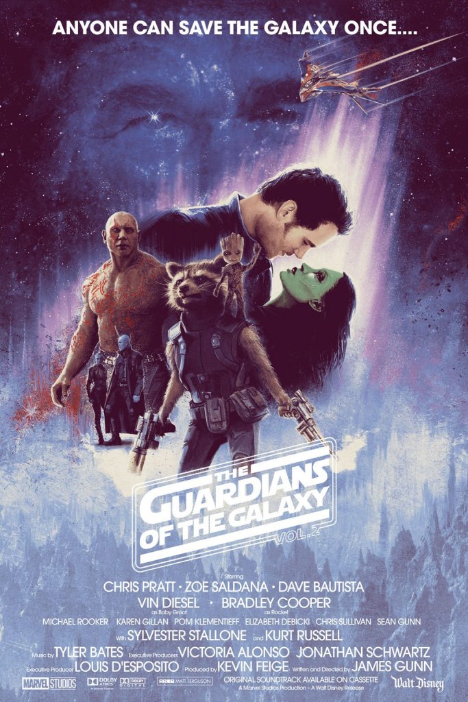 guardian of the galaxy 2 fan poster