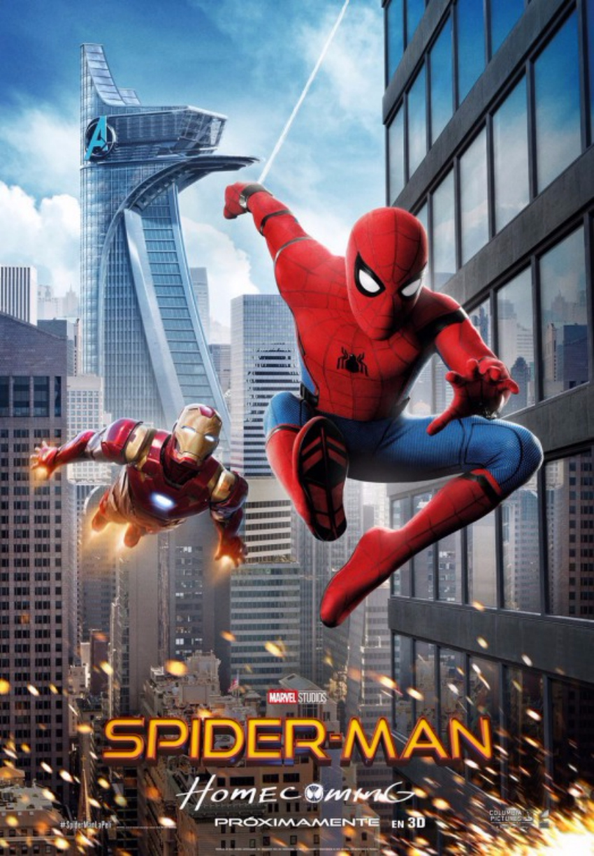 Image result for spider man homecoming iron man poster