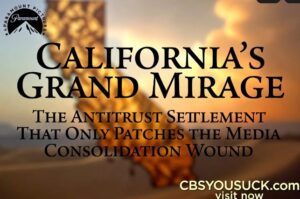California’s Grand Mirage: The Antitrust Settlement That Only Patches the Media Consolidation Wound