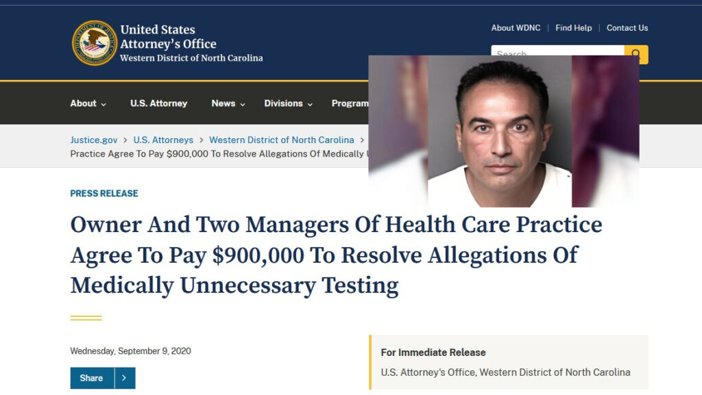 Michael Smith Indictment by US DOJ for Medicare Fraud. Source: DOJ