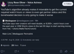 YouTube’s Monopoly: How a Platform’s Ownership, Partnerships, and Algorithms Form a De Facto Cartel