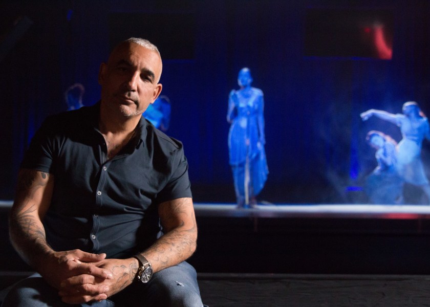 Alki David at his Hologram USA theater in Hollywood